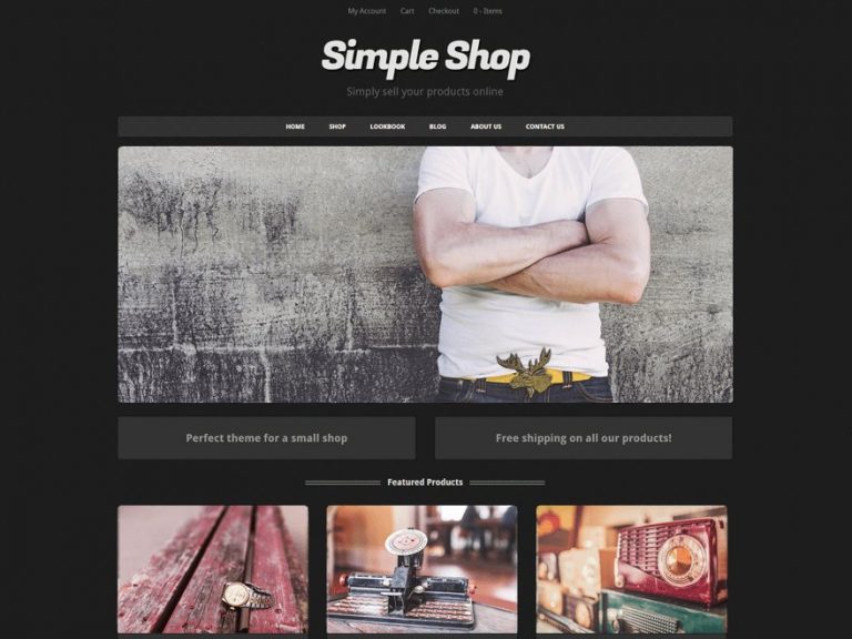 simple shop theme