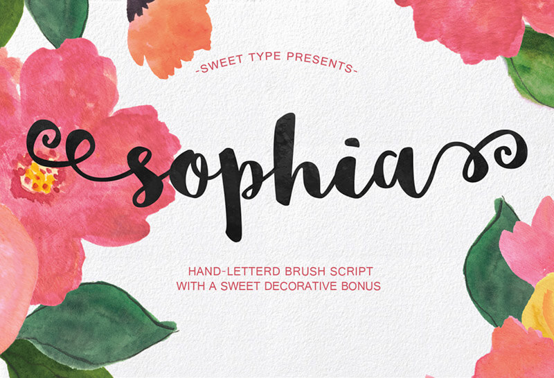 sophia-free-script-font