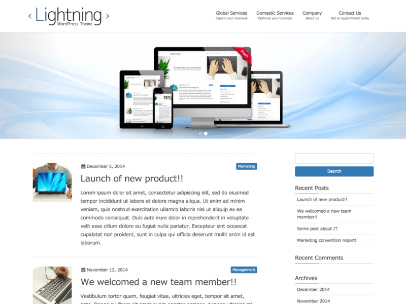 lightning-wordpress-theme