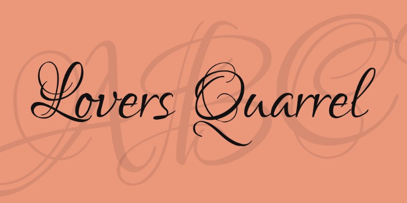 lovers-quarrel-font