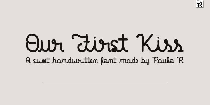 our-first-kiss-font