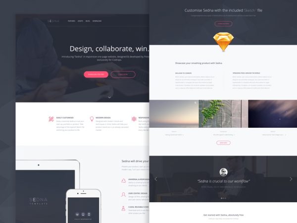 30+ One Page Website Templates built with HTML5 & CSS3 - Super Dev ...