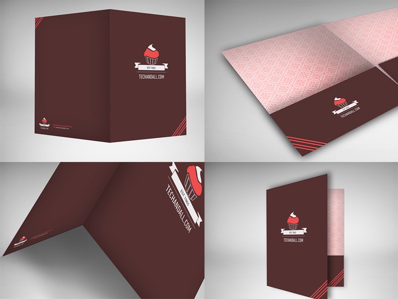 presentation folder psd mockup