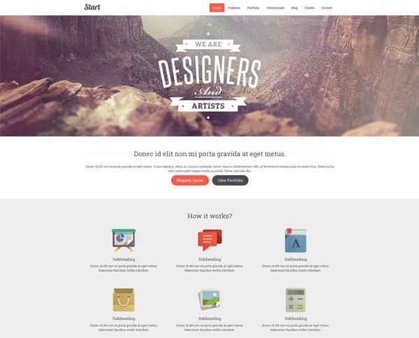30+ One Page Website Templates built with HTML5 & CSS3 - Super Dev ...