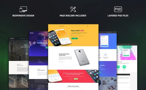 landing page template bundle