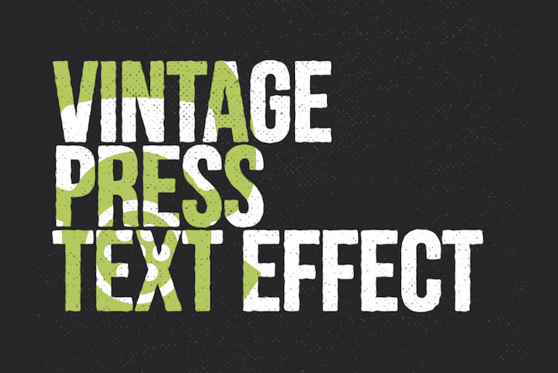 vintage-press-text-effect