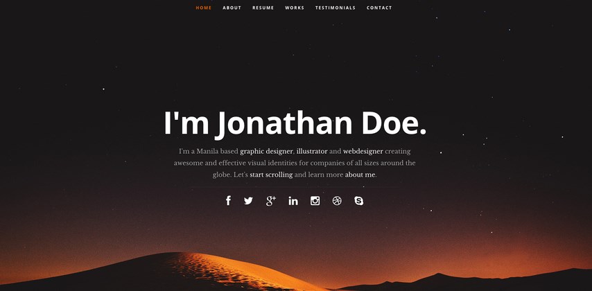 html resume templates