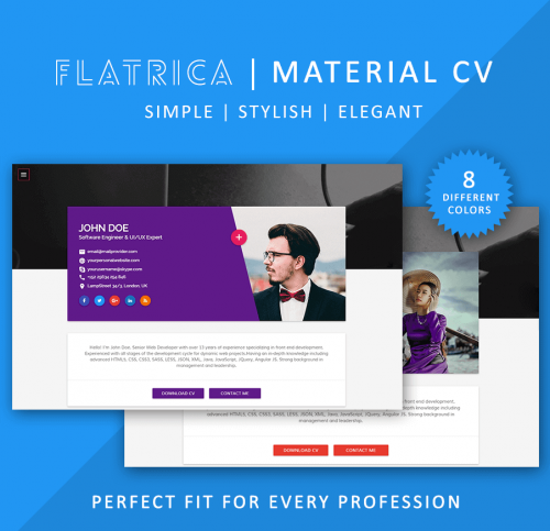 flatrica resume template