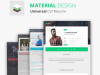 12 Material Design Resume Templates (PSD, HTML, Word and AI)