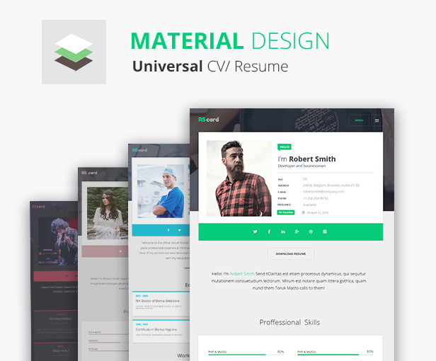 material universal cv