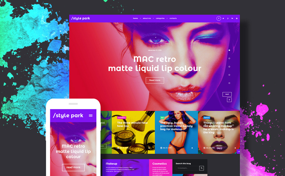 style park wordpress theme