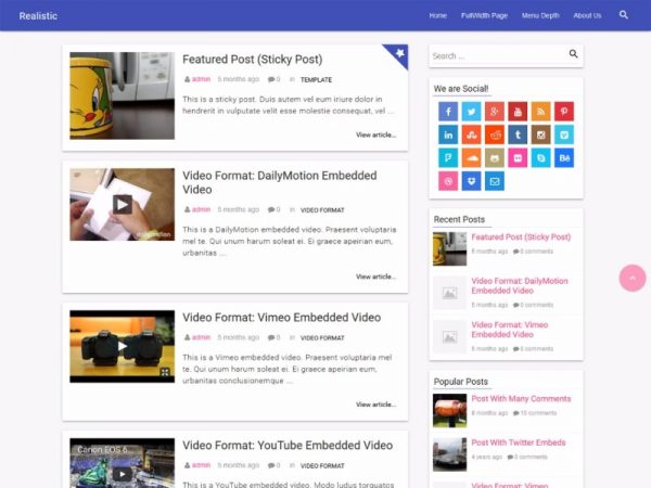 20+ Material Design WordPress Themes For Free Download & Premium ...