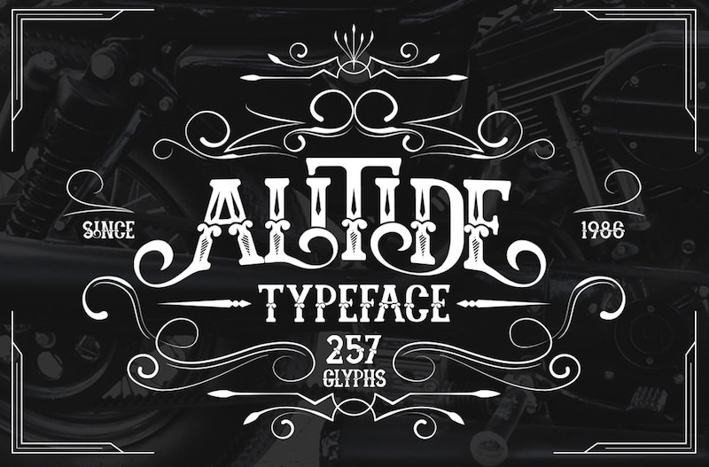 retro typeface