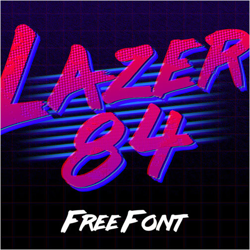 lazer-84-retro-brush-font