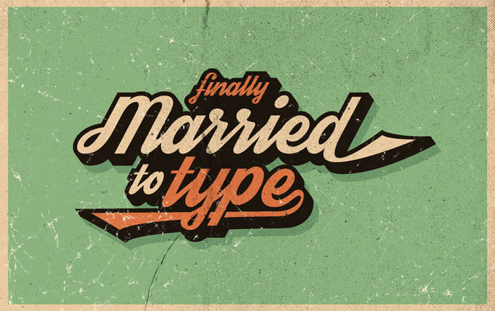 vintage typography design inspiration