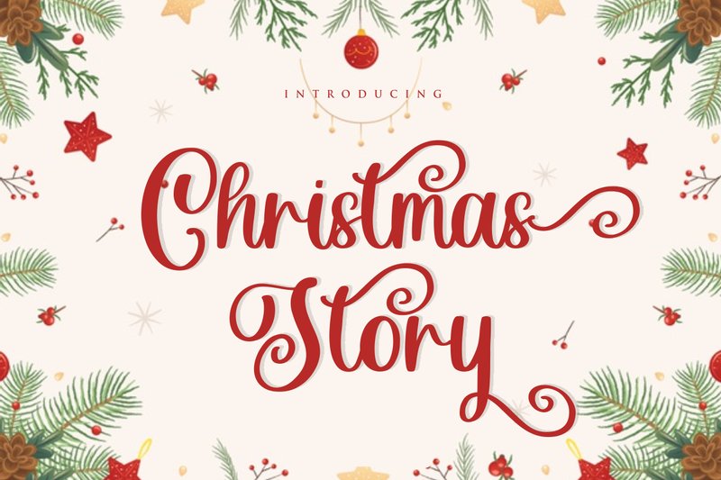 Christmas Story free Font fikryal