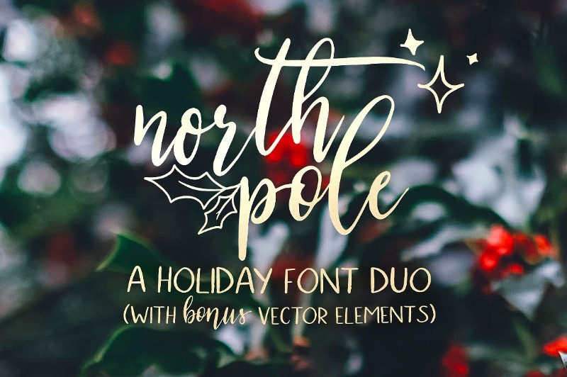 north-pole-holiday-font