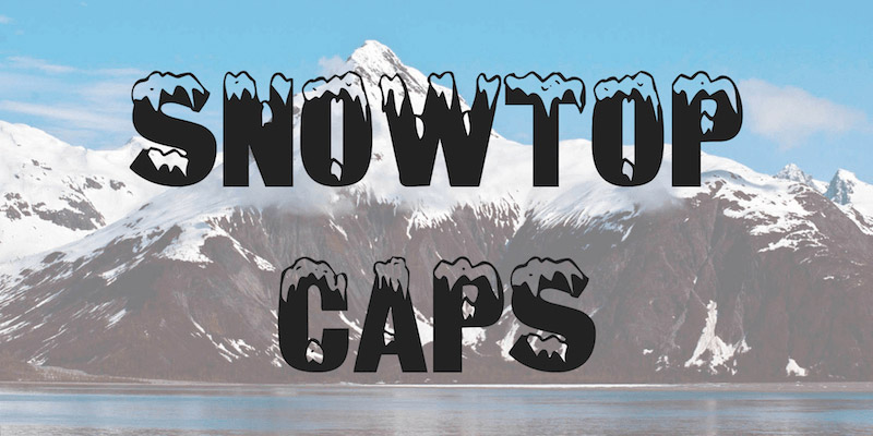 snowtop-caps-font