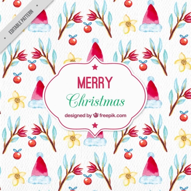 watercolor-christmas-pattern