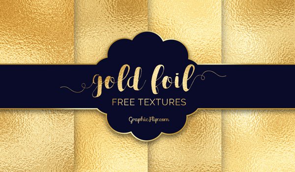 Free Photoshop Textures of Gold Foil