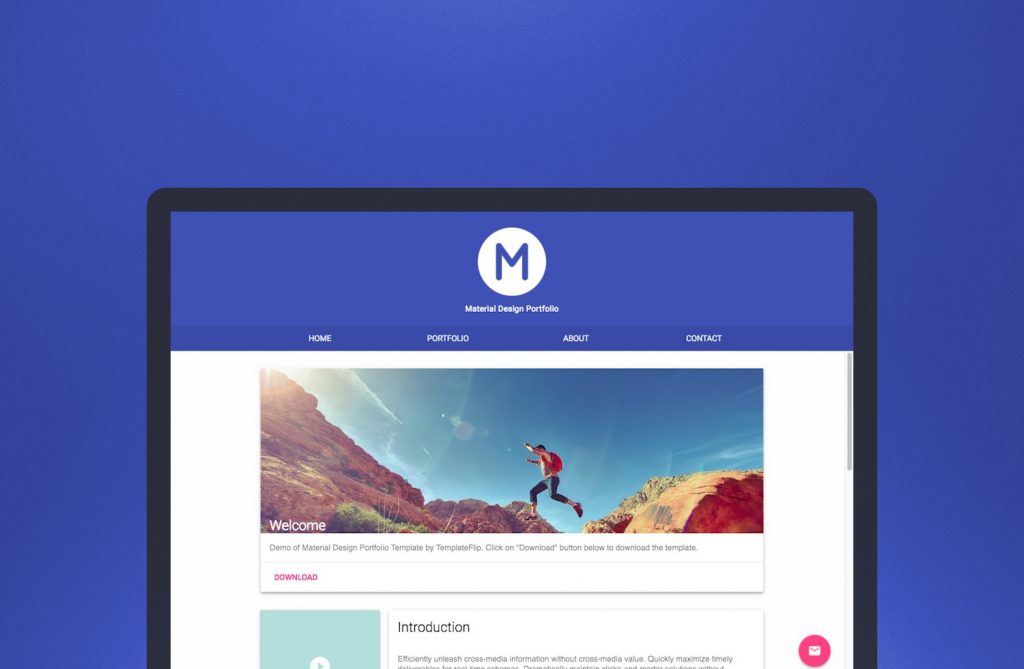 material website template