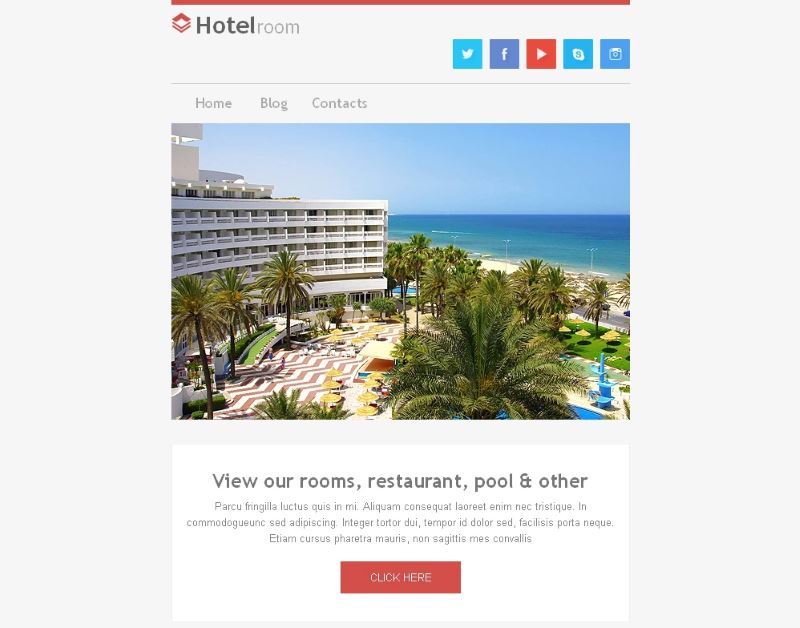 20 Professional Hotel Email Marketing and Newsletter Templates Super