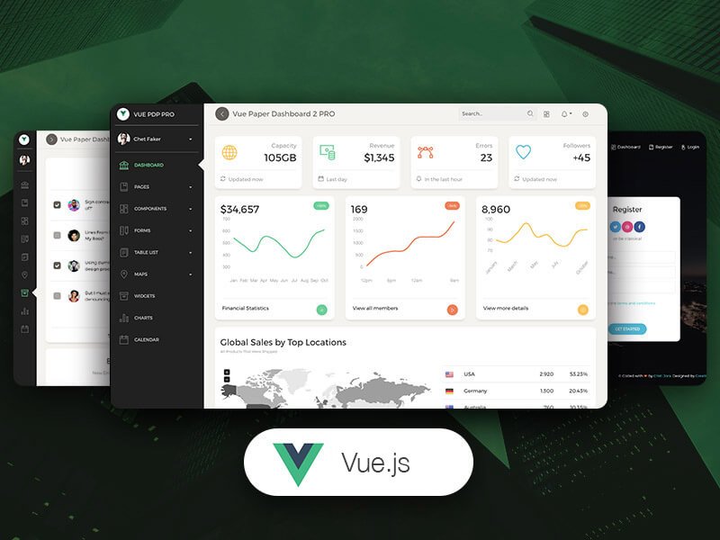 Vue Paper Dashboard