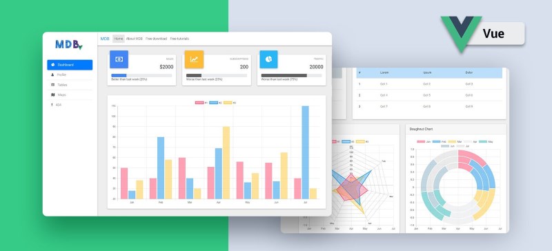 mdb admin vue free