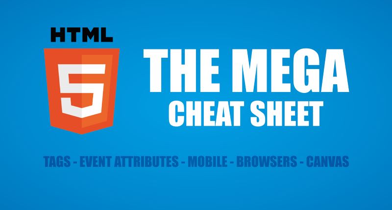 HTML5 cheat sheet