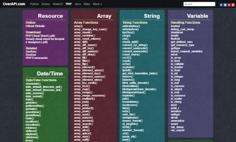 10 Essential Cheat Sheets for Website Development - Super Dev Resources