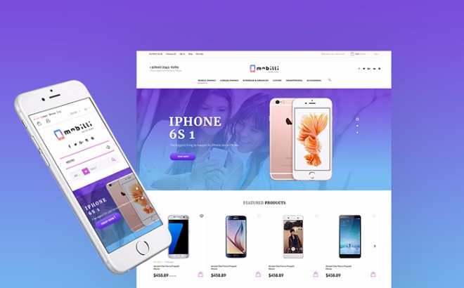 Mobile Phones & Accessories Prestashop Theme 