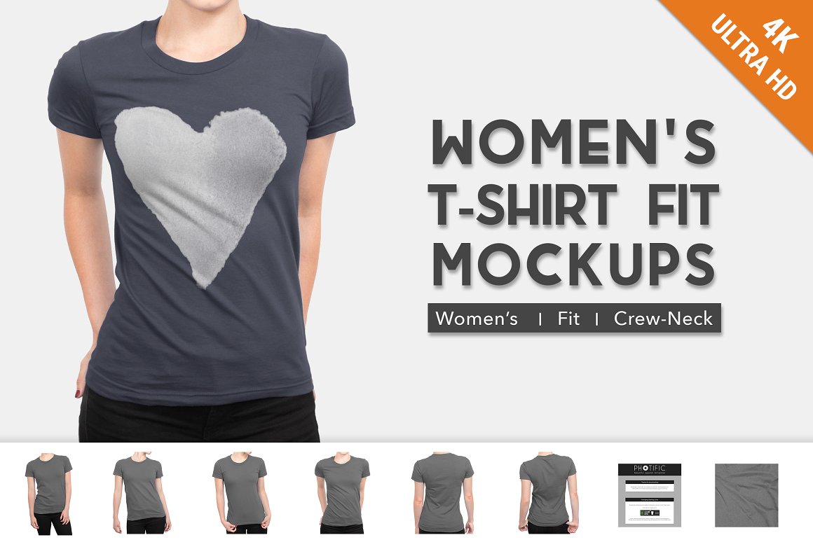 4K mockups for women's t shirt