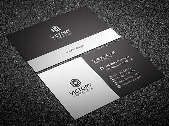 free visiting card design psd file