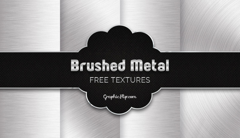 Free Brushed Metal Textures in Silver Grey Color