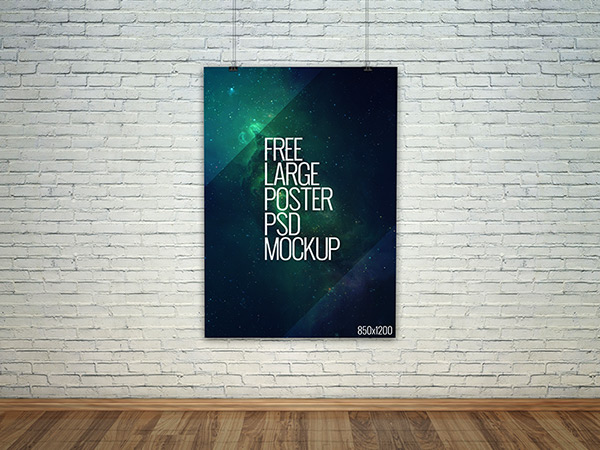 Free Poster Mockup PSD