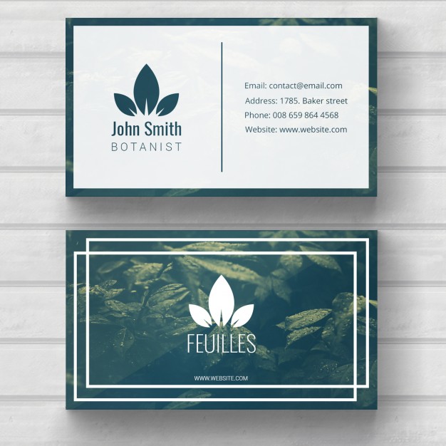 spa business card psd template