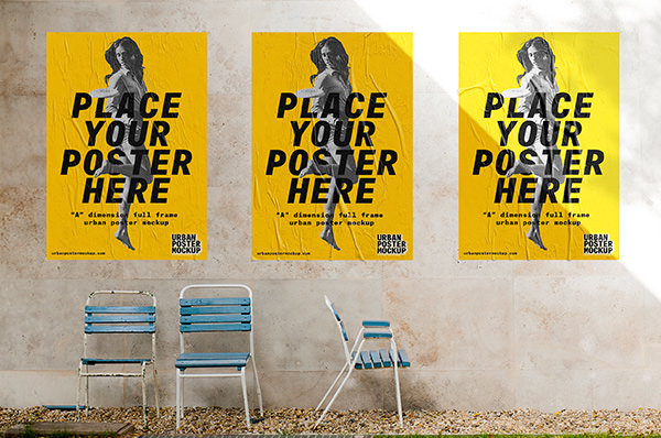 Download 30 Poster Mockup PSD Templates to Showcase your Designs - Super Dev Resources
