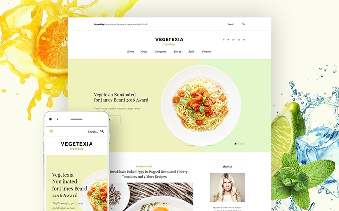 an Meals WordPress Theme