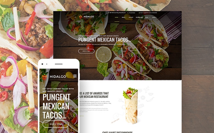 food restaurant WordPress theme