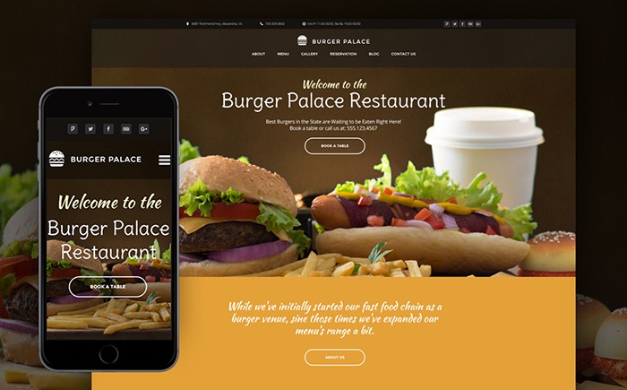 d Restaurant WP Theme