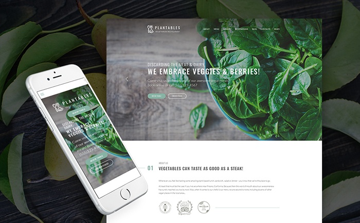 an Restaurant WordPress Theme