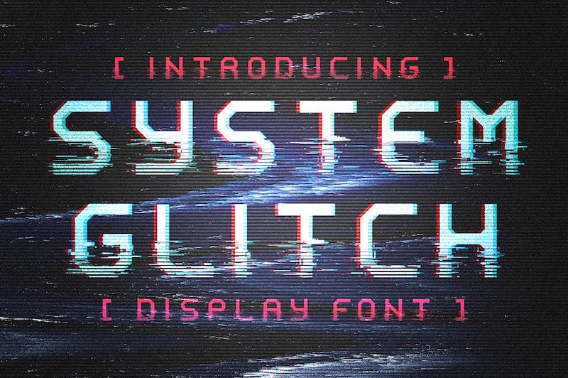 System Glitch Retro Font