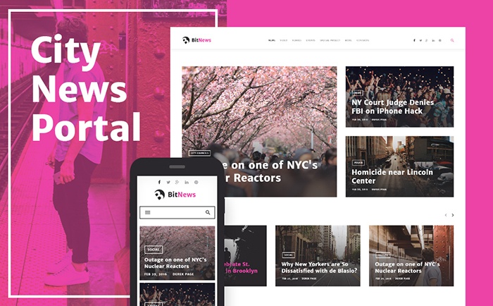 BitNews - Blog Magazine & News Portal WordPress Theme