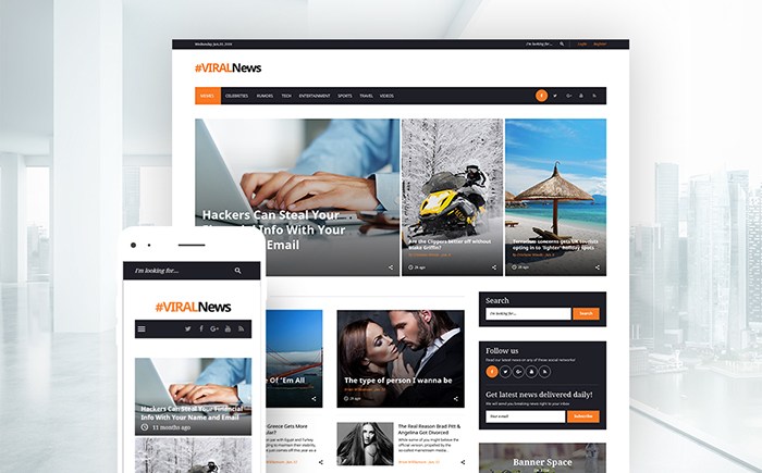 Viral News Portal & Magazine WordPress Theme