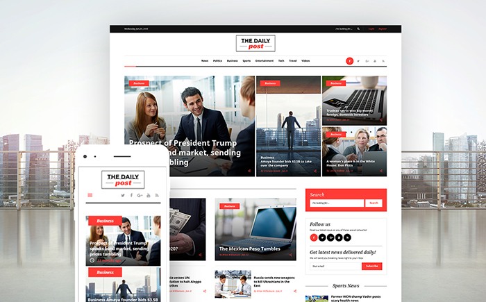 The Daily Post - Media & Latest News WordPress Theme