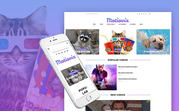 Motiovix - Video Streaming Responsive WordPress Theme