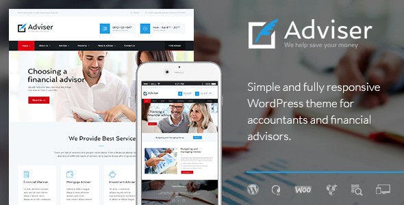 Adviser | Finance & Accounting WordPress Theme