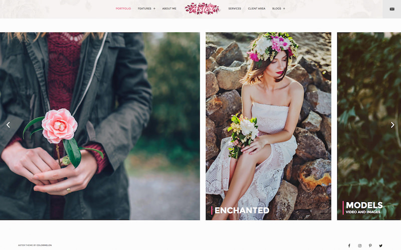 Aster - Premium Feminine Photography Theme