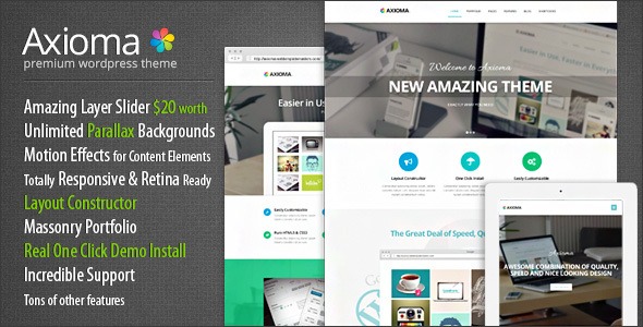 Axioma | Responsive WP Theme for SEO and Web-design Agencies