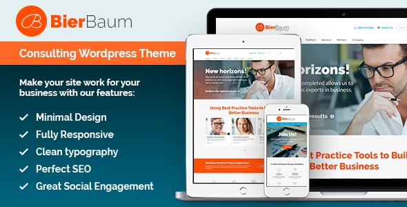 Bierbaum - Business Consulting Agency Theme